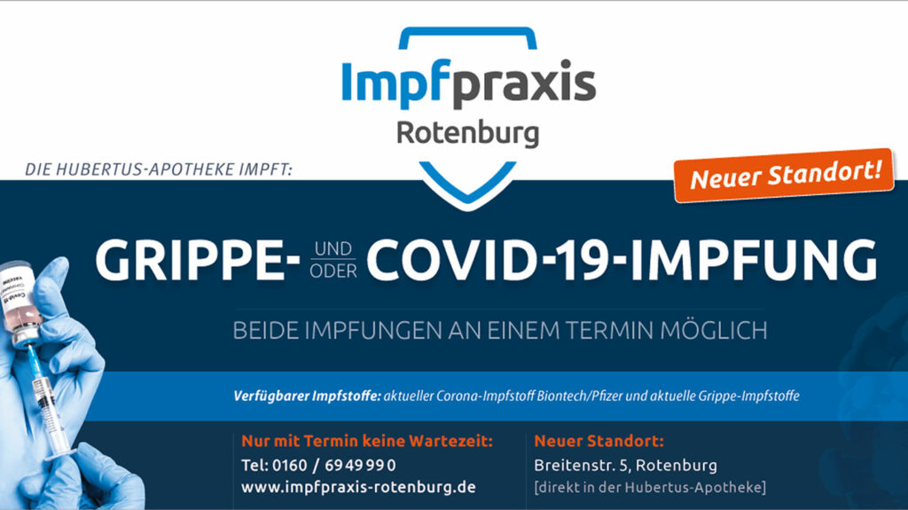 Grippe- und Coronaimpfung in der Hubertus Apotheke